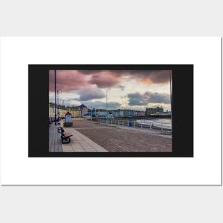 The promenade in Aberystwyth, Ceredigion Posters and Art